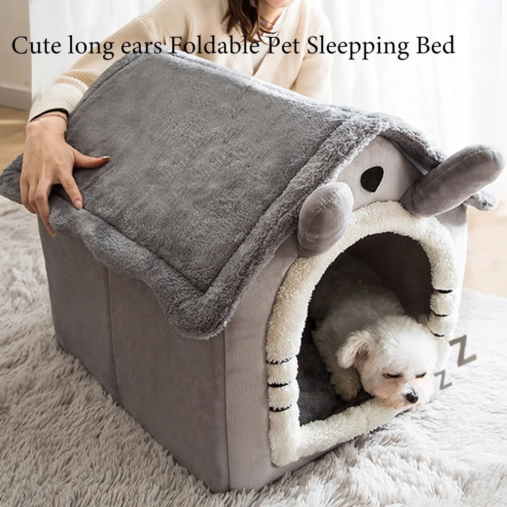 BMA-SHOP™ Foldable Washable Pet Bed Indoor Cat Dog House Kennel