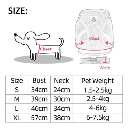 BMA-SHOP™ Reflective Cat Harness and Leash Set