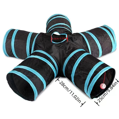 Wear-resistant Cat Play Tunnel Foldable