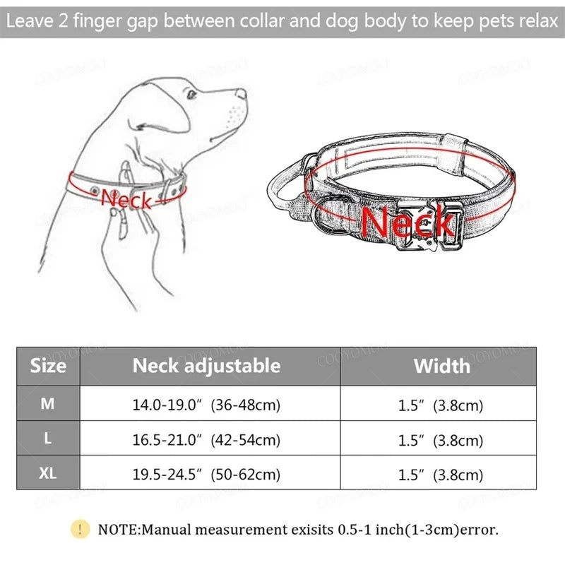 BMA-SHOP™ Tactical Dog Collar and Leash Set