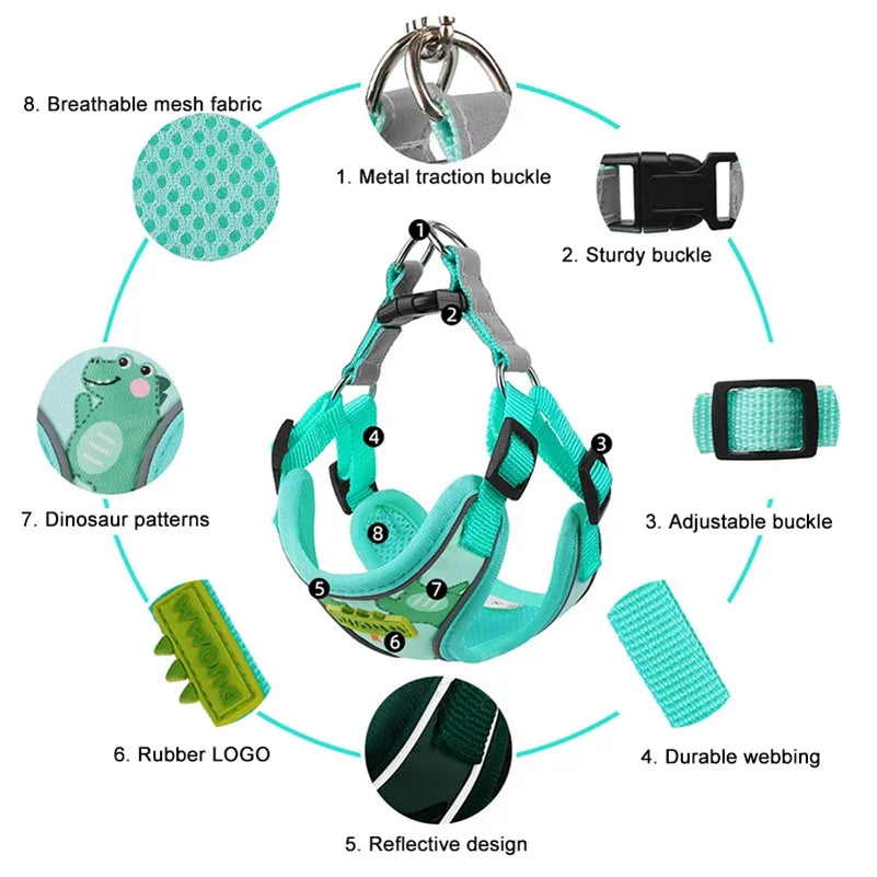 Dog Cat Harness and Leash Set BMA-SHOP™