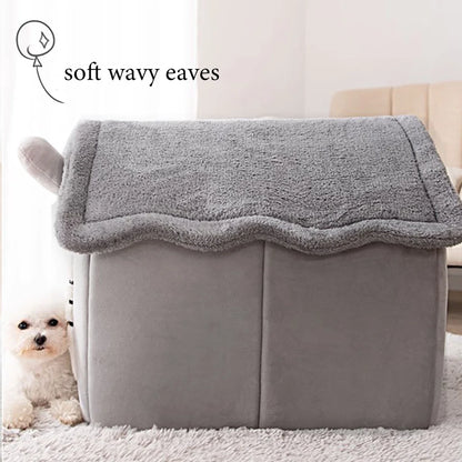 BMA-SHOP™ Foldable Washable Pet Bed Indoor Cat Dog House Kennel