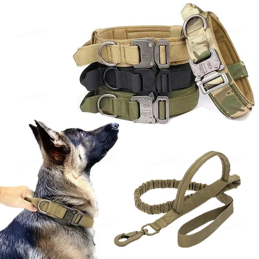 BMA-SHOP™ Tactical Dog Collar and Leash Set